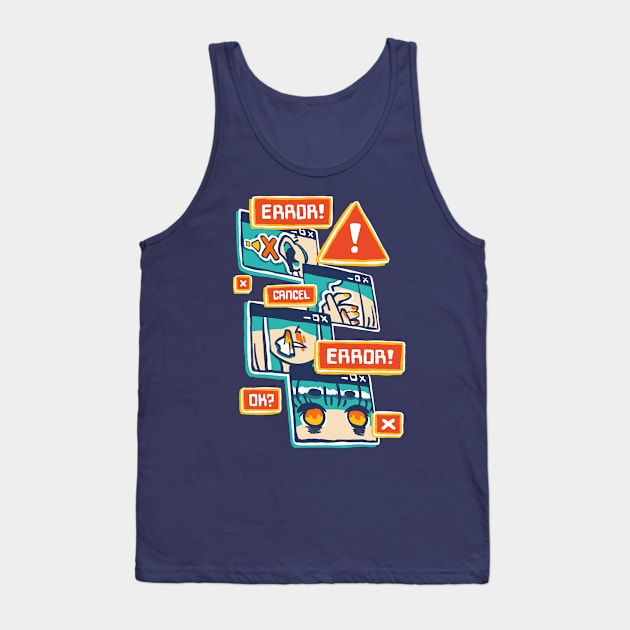 Error Overload Tank Top by densukii